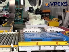 Robot palletisasi lengan robot, tes pra-pengiriman